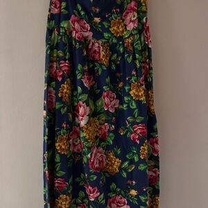 Adrienne Vittadini Vintage Vibrant Floral Skirt